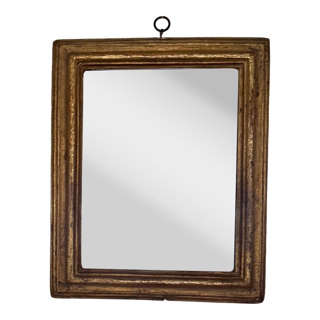 Mid 20th Century Small Borghese Gilt Wood Mirror For Sale