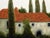 James Thorpe Tuscan Home Hand Signed Acrylic Landscape Painting on Paper For Sale - Image 4 of 8