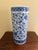 Late 20th Century Vintage Chinoiserie Blue and White Porcelain Umbrella Stand For Sale - Image 5 of 6