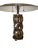 This beautiful American modernist table lamp Circa 1900's, machine-age, with circling forming its base is kept in great...