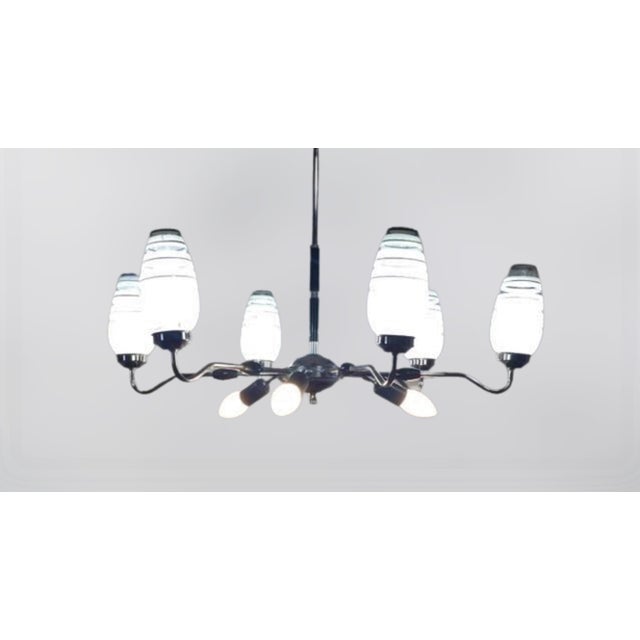 Mid-Century Chandelier, 1950s For Sale - Image 10 of 17