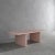 Jacques rectangular pastel pink dining table by fred and juul dimensions: d 120 x w 260 x h 74 cm. Materials: birdseye...