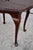 Brown Vintage Ethan Allen Quenn Anne Style Oval Cherry Side Table For Sale - Image 8 of 11
