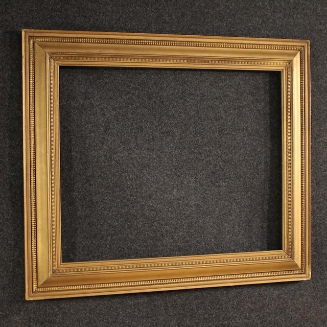 Vintage Italian Gilded Wood and Plaster Frame, 1950 For Sale - Image 10 of 14