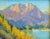Impressionist Mountain and Lake Landscape by Listed Artist Silvio Silvestri Oil Painting Including the Antiqued Gold Wood Frame For Sale In Los Angeles - Image 6 of 9