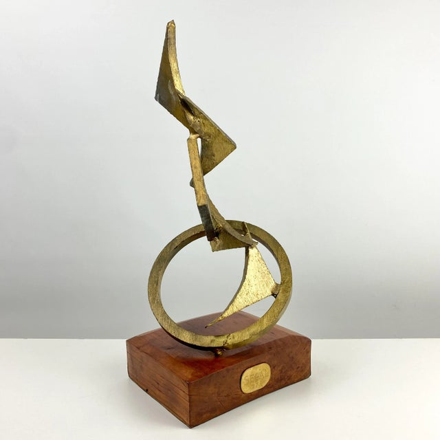 1977 Segal Abstract Bronze Brutalist Sculpture For Sale - Image 9 of 13