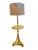 These are eye-catching vintage floor lamps, re-imagined in bright lemon paint, with decorative lemon motif on linen drum...