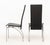 Black Set of Eight Modern Black Leather Dining Chairs For Sale - Image 8 of 10