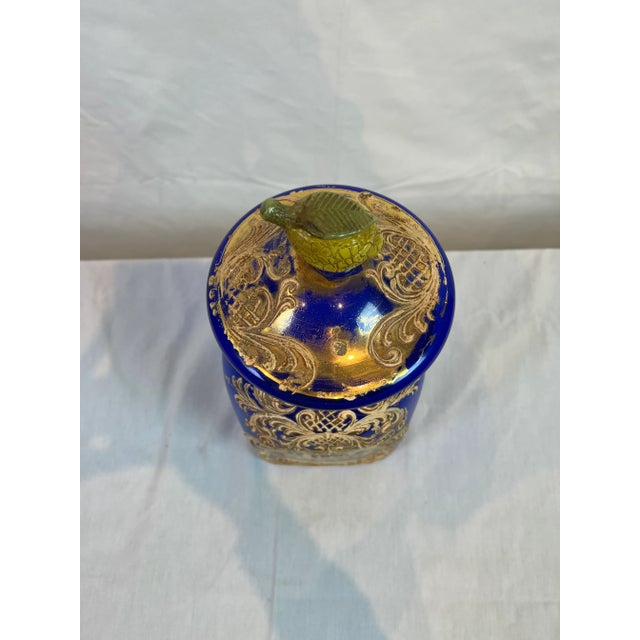 Traditional 1990s Italian Colbalt Pharmacy Glass Vase For Sale - Image 3 of 13