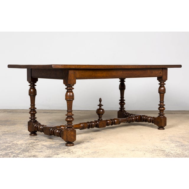Late 19th Century French Louis XIV Style Oak Dining Table For Sale - Image 16 of 18