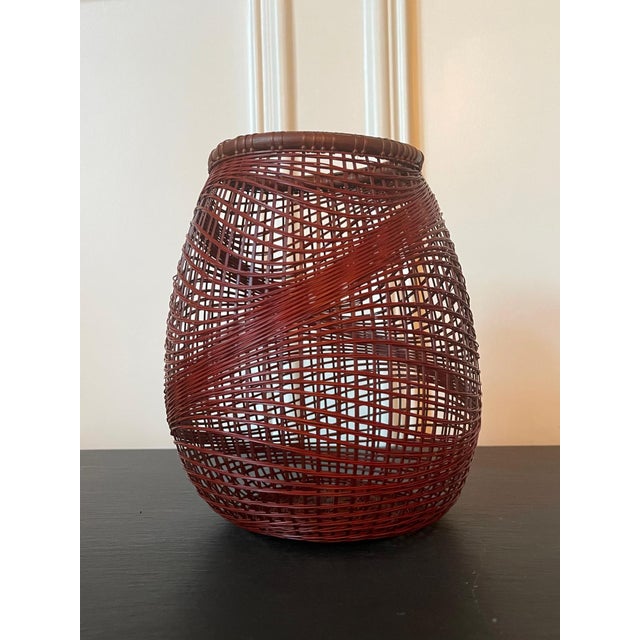 Japanese Bamboo Basket Ikebana by Abe Motoshi For Sale In Atlanta - Image 6 of 17