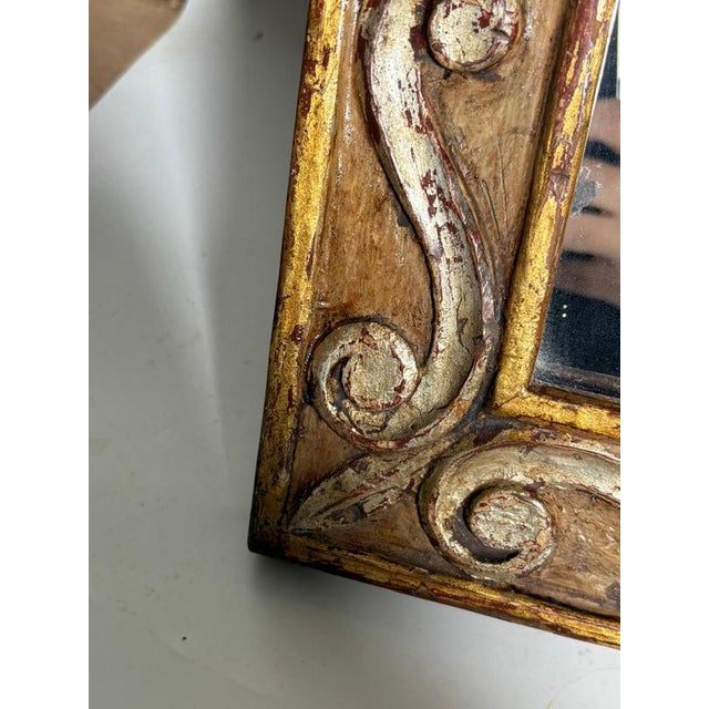 Patinated Wood Mirror, France, 20th Century For Sale - Image 6 of 9
