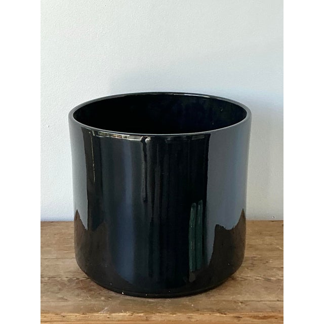 Vintage Boho Gainey Glazed Ceramic Planter For Sale - Image 11 of 12