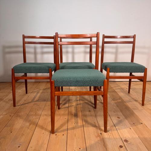 Vintage Teak Chairs, Denmark, 1960s, Set of 4 For Sale - Image 9 of 9