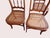 Set of Four Antique Victorian Walnut Cane Seat Spindle Back Side Chairs Early 20th Century For Sale In Columbus - Image 6 of 8