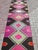 Mid-Century Modern Mid 20th Century Magenta & Brown Vintage 60's Turkish Handwoven Boho Runner Rug For Sale - Image 3 of 11