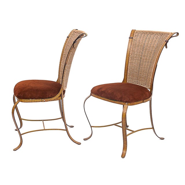 Chairs by Jacques Adnet, 1960s, Set of 4 For Sale - Image 4 of 13
