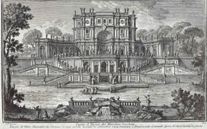 After Giuseppe Vasi, Casino al Pigneto, Etching, Late 18th Century