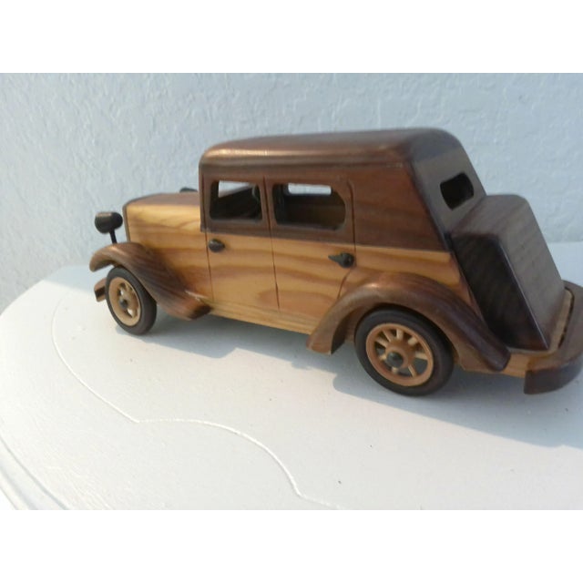 Traditional Vintage Model Wood Antique Cars For Sale - Image 3 of 12