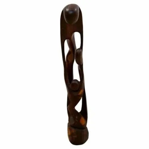 Mid Century Modern Abstract Figurative Wood Carving Floor Sculpture For Sale - Image 10 of 10