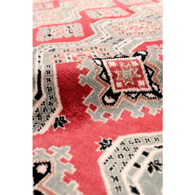 Pasargad Home Bokara Rose Wool Area Rug, 6' 4'' X 8' 7'' For Sale - Image 4 of 6