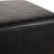 Modern Volare Ottoman in Black Leather from Koinor For Sale - Image 3 of 9
