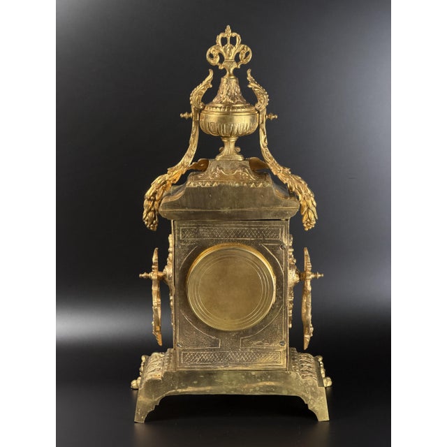 French Louis XV Revival Mantel Clock by AD Mougin, Late 19th Century For Sale - Image 15 of 18