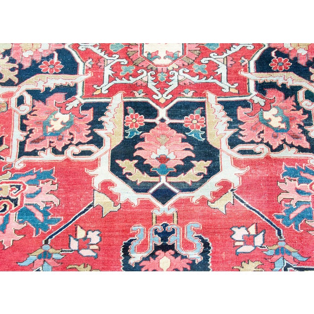 Late 19th Century Persian Serapi Rug For Sale - Image 11 of 16