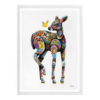 Louis Masai, "We're Stuffed" - The Butterfly Effect, Unique Hand Painted Screen Print, 2019 For Sale