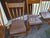 Mid 1800's Hardwood Plank Bottom Primitive Farmhouse Chairs - A Set of Six For Sale In Columbus - Image 6 of 10