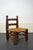 Brown Low Fireplace Chair in French Wood, 1930s For Sale - Image 8 of 8