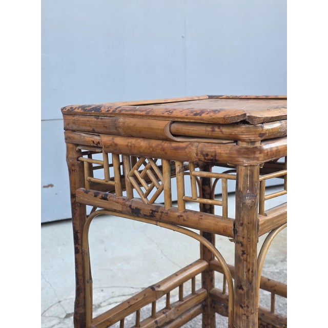Art Nouveau Bamboo Stacking Tables, Italy, 1920s, Set of 3 For Sale - Image 3 of 17