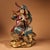 A striking cast bronze statue depicting a goddess figure seated atop a phoenix and cloud form base. The sculpture features...
