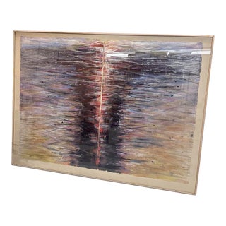 Oil on Silk Painting For Sale