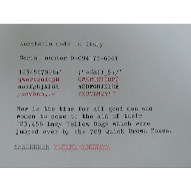 Metal Anabella Manual Typewriter from Antaris, Italy, 1960s For Sale - Image 7 of 12