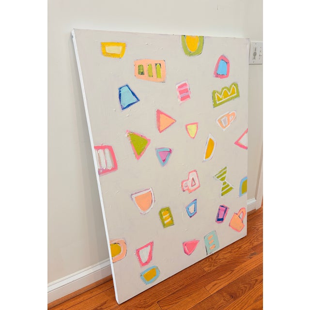 Sarah Trundle Sarah Trundle, Contemporary Abstract Painting, "Just My Cup of Tea" For Sale - Image 4 of 5