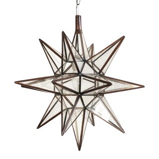 Moravian Star Lantern - Clear For Sale