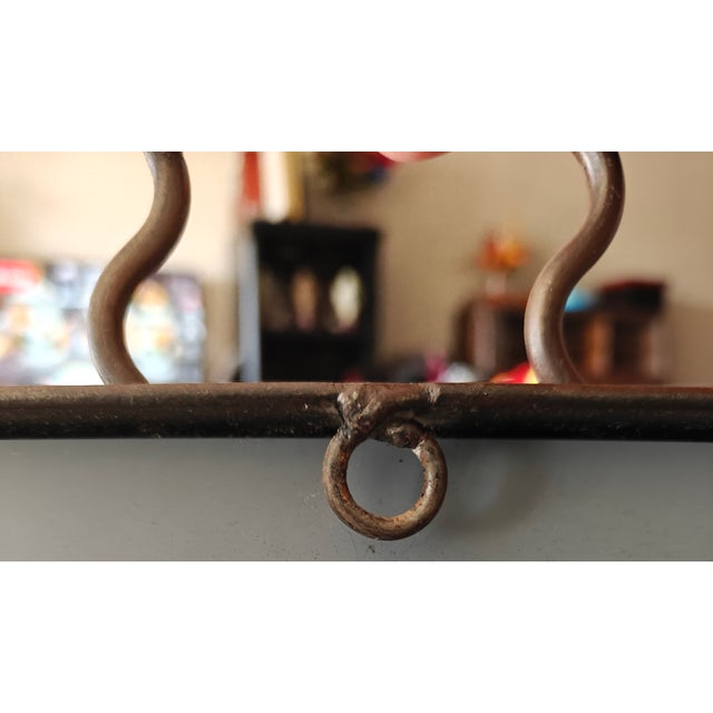 Vintage Spanish Revival Wrought Iron Mirror-Waccamaw For Sale - Image 4 of 4