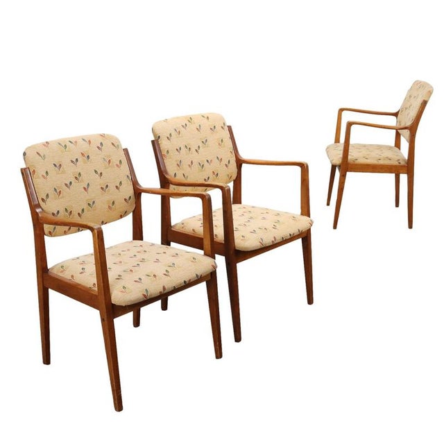 Set of Vintage Italian Chairs in Beech, 1950s For Sale - Image 10 of 10