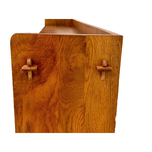 2020s Mission Oak 3 Door Display Bookcase For Sale - Image 5 of 18