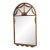 Gold Finish Arched Frame Decorator Mirror For Sale