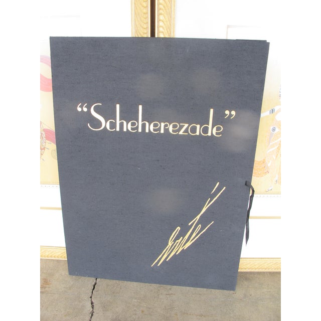 Erte Romain De Tirtoff Scheherzade Suite Art Deco Signed Serigraph Set of 4 For Sale - Image 15 of 18