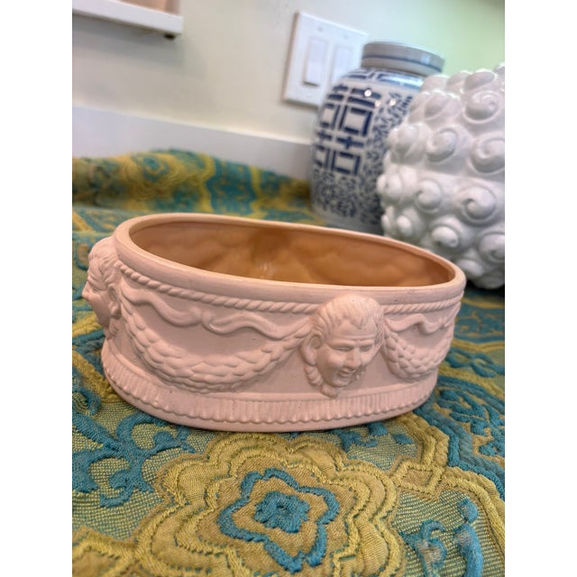 Neoclassical Vintage Neoclassical Terracotta Planter With Classical Faces For Sale - Image 3 of 10