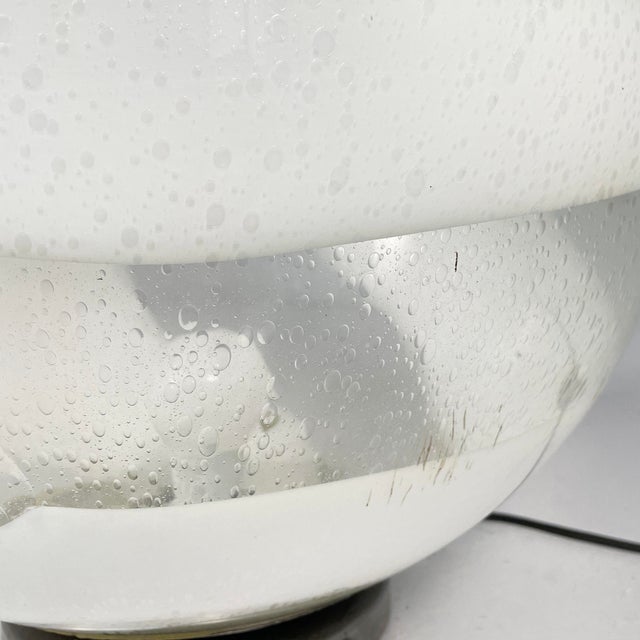 Italian Modern Murano Opaline Glass Table Lamp, 1970s For Sale - Image 11 of 17