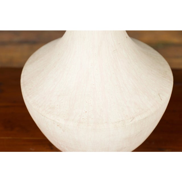 Northern Thai Chiang Mai White Contemporary Vase from the Prem Collection For Sale - Image 11 of 13