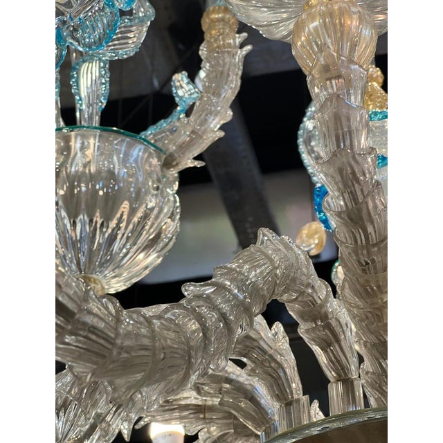 Majestic Rezzonico Murano Chandelier, 1960 For Sale - Image 15 of 17