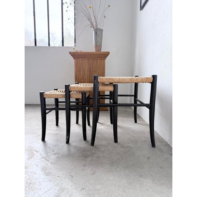 Italian Stools by Spinetto Chiavari, 1960s, Set of 3 For Sale - Image 14 of 18