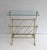 Neoclassical Neoclassical Brass and Glass Magazine Rack. French Work by Maison Jansen For Sale - Image 3 of 12