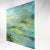 This captivating vintage painting features an abstracted landscape rendered in a luminous blend of turquoise, yellow,...