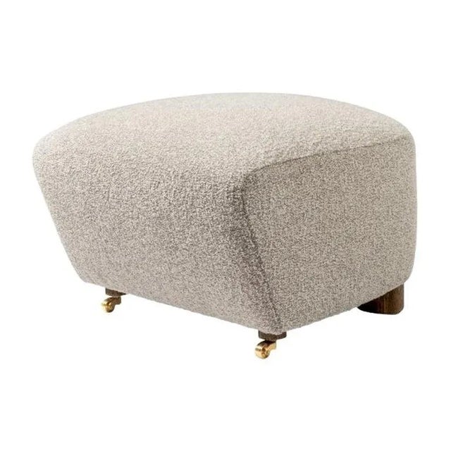 Light Beige Smoked Oak Sahco Zero the Tired Man Footstool by Lassen For Sale - Image 6 of 6